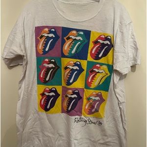 Vintage Rolling Stones 1989 Tour Band T Shirt Tee 80s Mens Single Stitch RARE!